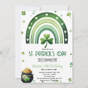 invitación de cumpleaños para fiesta del día de Sa