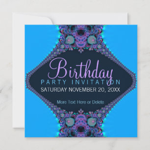Invitación de cumpleaños para fiesta en arrecife p