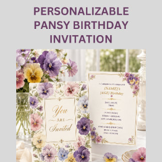 Invitación de cumpleaños para fiesta en el jardín