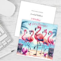Invitación de cumpleaños para fiesta en la playa L