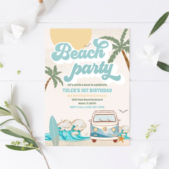 Invitación de Cumpleaños para Fiesta en la Playa R (Subido por el creador)
