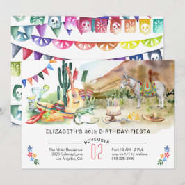 Invitación de cumpleaños para fiesta mexicana