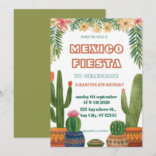 Invitación de cumpleaños para Fiesta Mexicana Colo