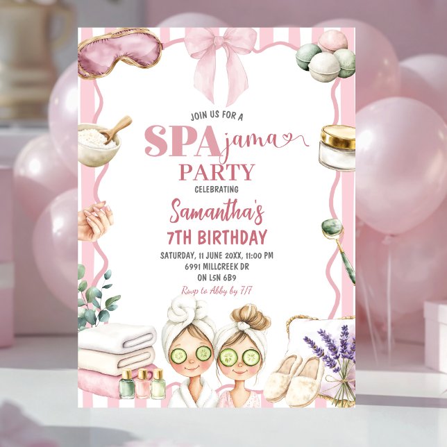Invitación de cumpleaños para fiesta temática de S (Subido por el creador)