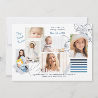 Invitación de cumpleaños para fotografía artística