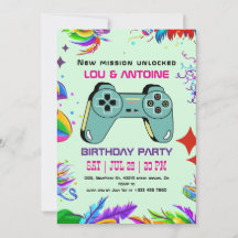 Invitación de Cumpleaños para Gamer