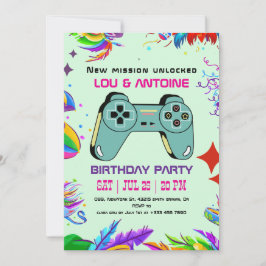 Invitación de Cumpleaños para Gamer