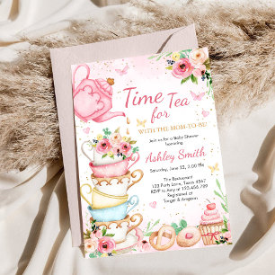 Invitación de cumpleaños para hora del té