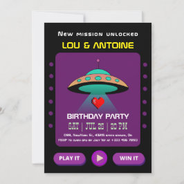 Invitación de cumpleaños para jugador