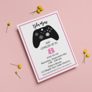 Invitación de cumpleaños para jugador