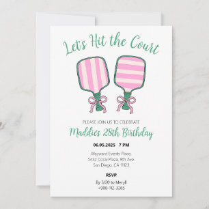 Invitación de cumpleaños para las pelotas