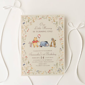 Invitación de Cumpleaños para Little Honey con Tem