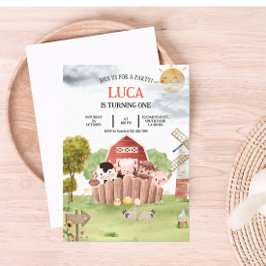 Invitación de cumpleaños para los animales de gran