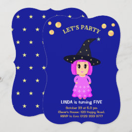 Invitación de cumpleaños para niña linda