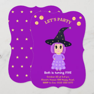 Invitación de cumpleaños para niña linda