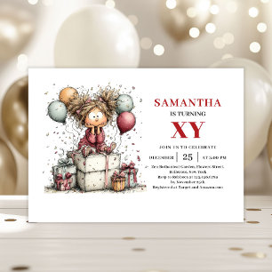 Invitación de cumpleaños para niñas Kids Divertida