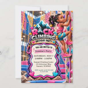 Invitación de cumpleaños para niñas que practican 