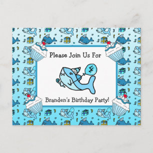 Invitación de cumpleaños para niño con tema de tib