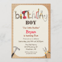 Invitación de cumpleaños para niño de cualquier ed