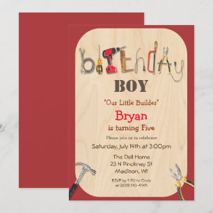 Invitación de cumpleaños para niño de cualquier ed