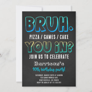 Invitación de cumpleaños para niño fiesta de cumpl