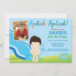 Invitación de Cumpleaños para Niño Fiesta en Pisci
