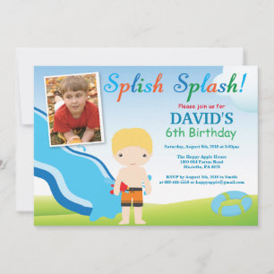 Invitación de Cumpleaños para Niño Fiesta en Pisci