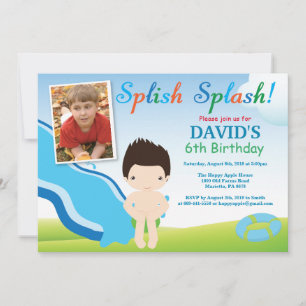 Invitación de Cumpleaños para Niño Fiesta en Pisci