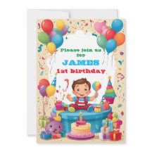 Invitación de cumpleaños para niños