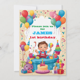 Invitación de cumpleaños para niños