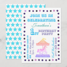 Invitación de cumpleaños para niños/as - Tema Carr