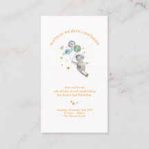 Invitación de Cumpleaños para Niños Astronautas | 