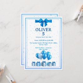 Invitación de cumpleaños para niños - Cajas de reg