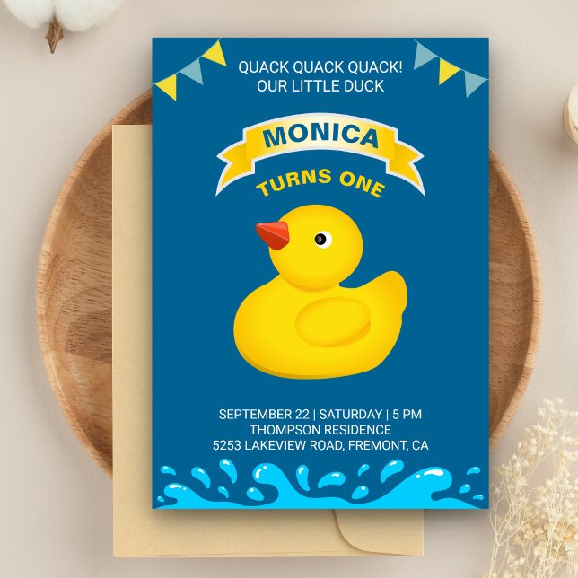 Invitación de cumpleaños para niños con adorable p (Subido por el creador)