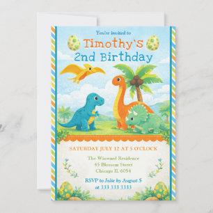Invitación de cumpleaños para niños con amigos din