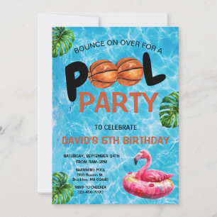 Invitación de cumpleaños para niños con fiesta en 