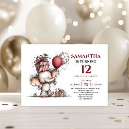 Invitación de cumpleaños para niños con tema de an