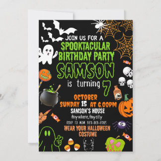 Invitación de cumpleaños para niños, cumpleaños de