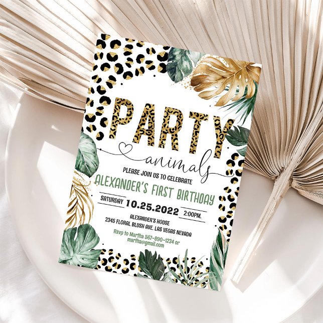 Invitación de Cumpleaños para Niños de la Jungla c (Subido por el creador)