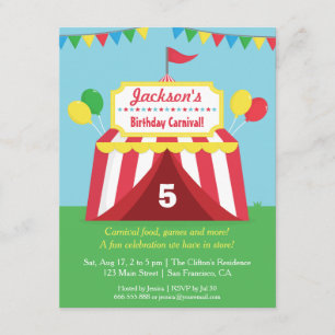 Invitación de Cumpleaños para Niños del Colorido C