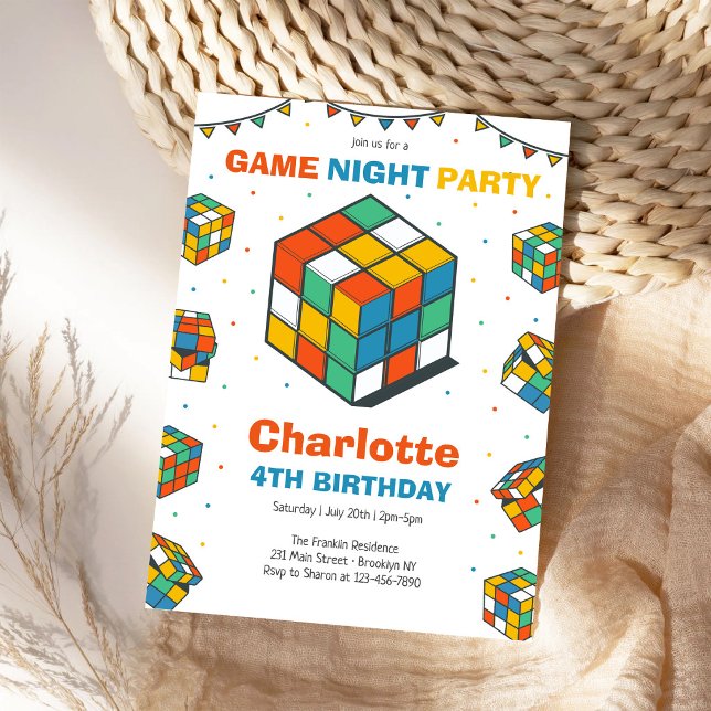 Invitación de cumpleaños para niños, fiesta de noc (Subido por el creador)