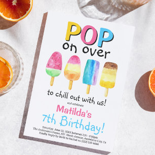 Invitación de cumpleaños para niños Fiesta de pale