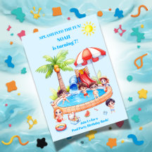 Invitación de cumpleaños para niños Fiesta en la P