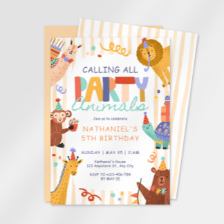 Invitación de cumpleaños para niños 'Llamando a to
