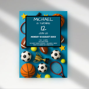 Invitación de cumpleaños para niños modernos