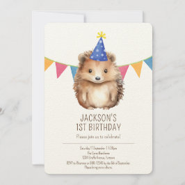 Invitación de cumpleaños para niños premium, lindo