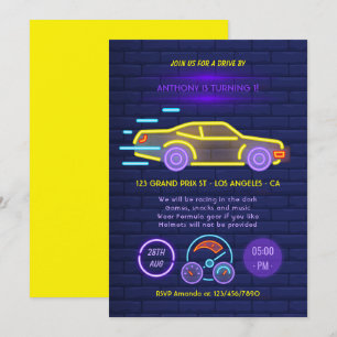 Invitación de cumpleaños para niños que pasan en c