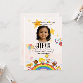 Invitación de cumpleaños para niños - Tarjeta pers