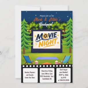 Invitación de cumpleaños para Noche de Cine al Air