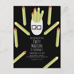 Invitación de cumpleaños para restaurante de papas